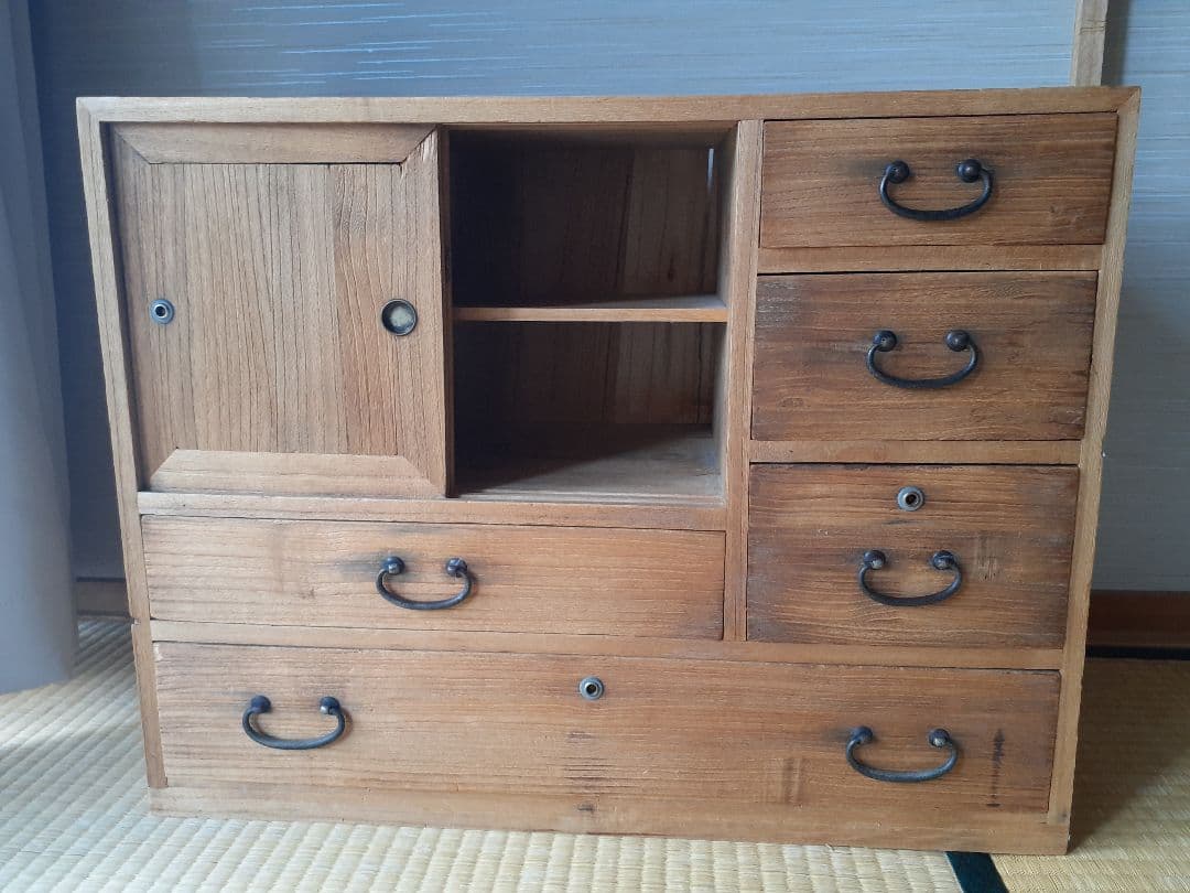 古道具　アンティーク　小箪笥　茶箪笥