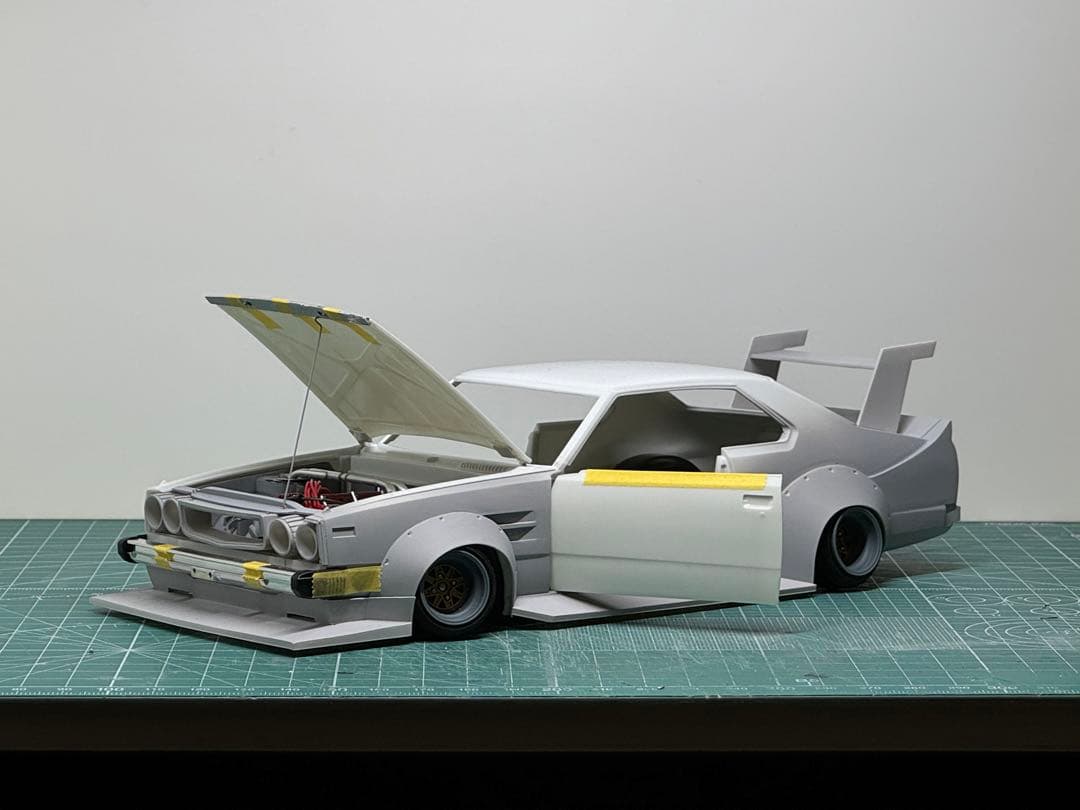 製作中 1/20 ニチモ バンダイ スカイライン ジャパン 街道レーサー