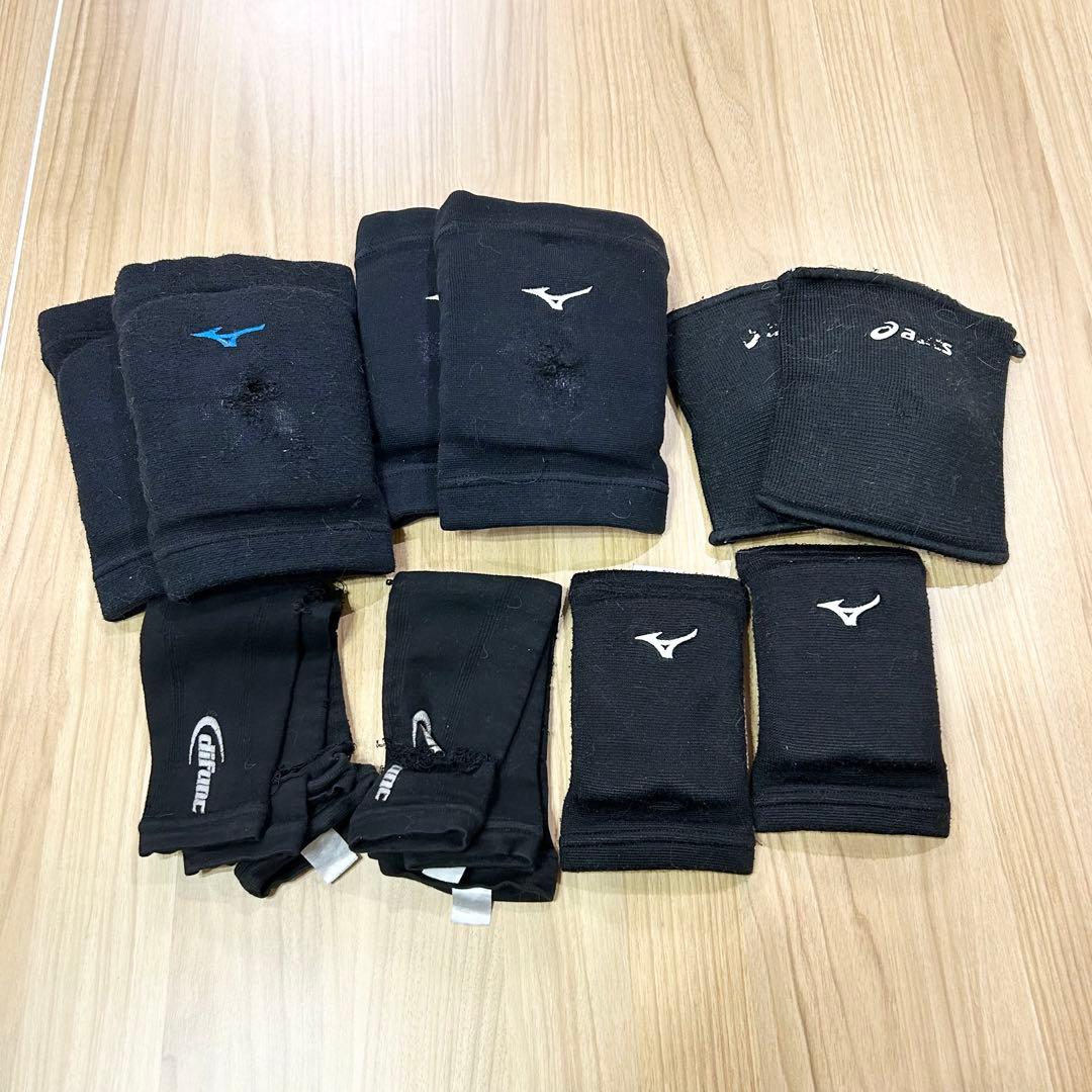 【送料込み】バレーボール ミズノ 肘サポ アシックス 膝サポ 子ども おまけ付き