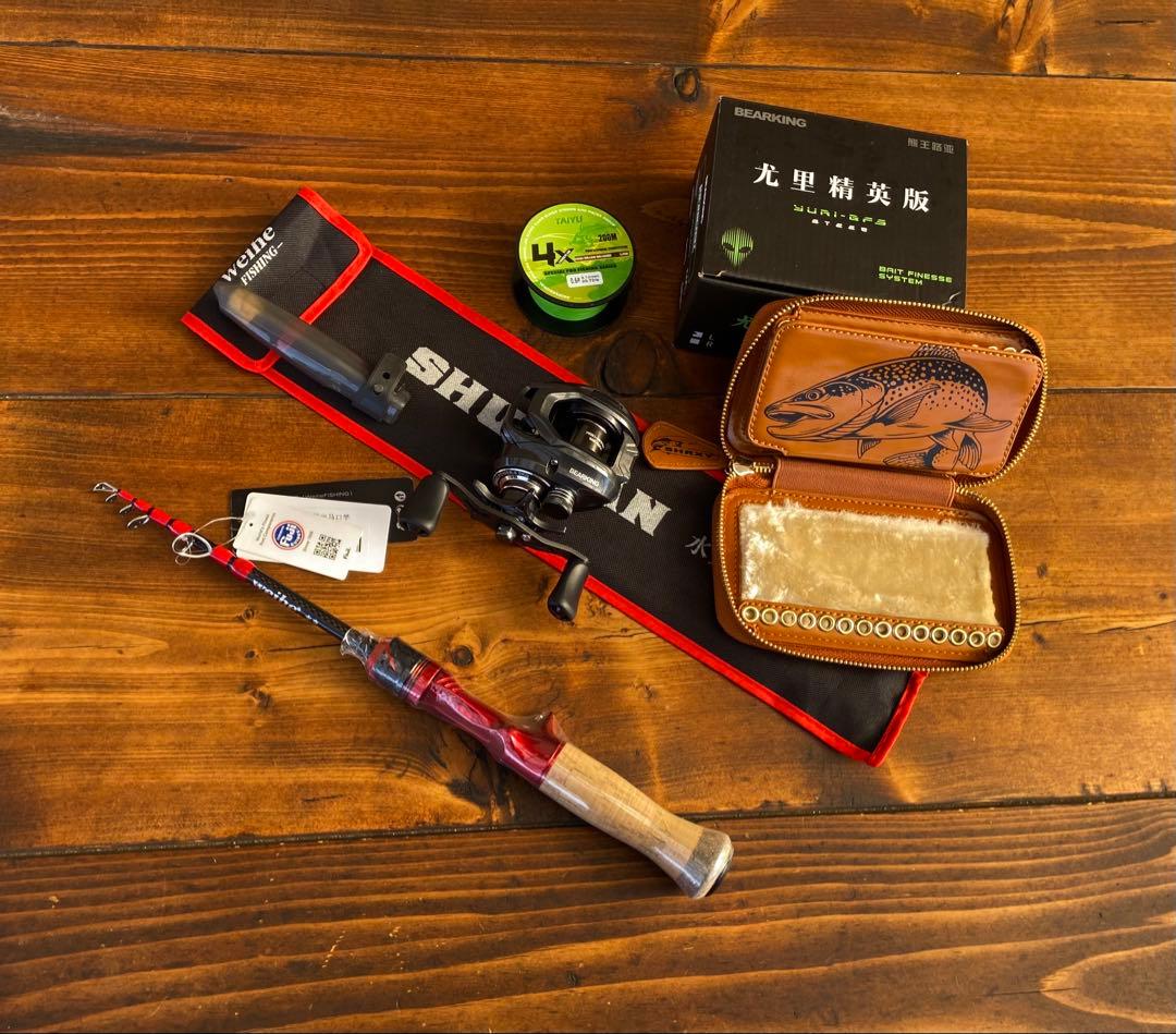 トラウトロッド　セット　ルアーウォレット PE0.6号　ベイトフィネス　渓流釣り