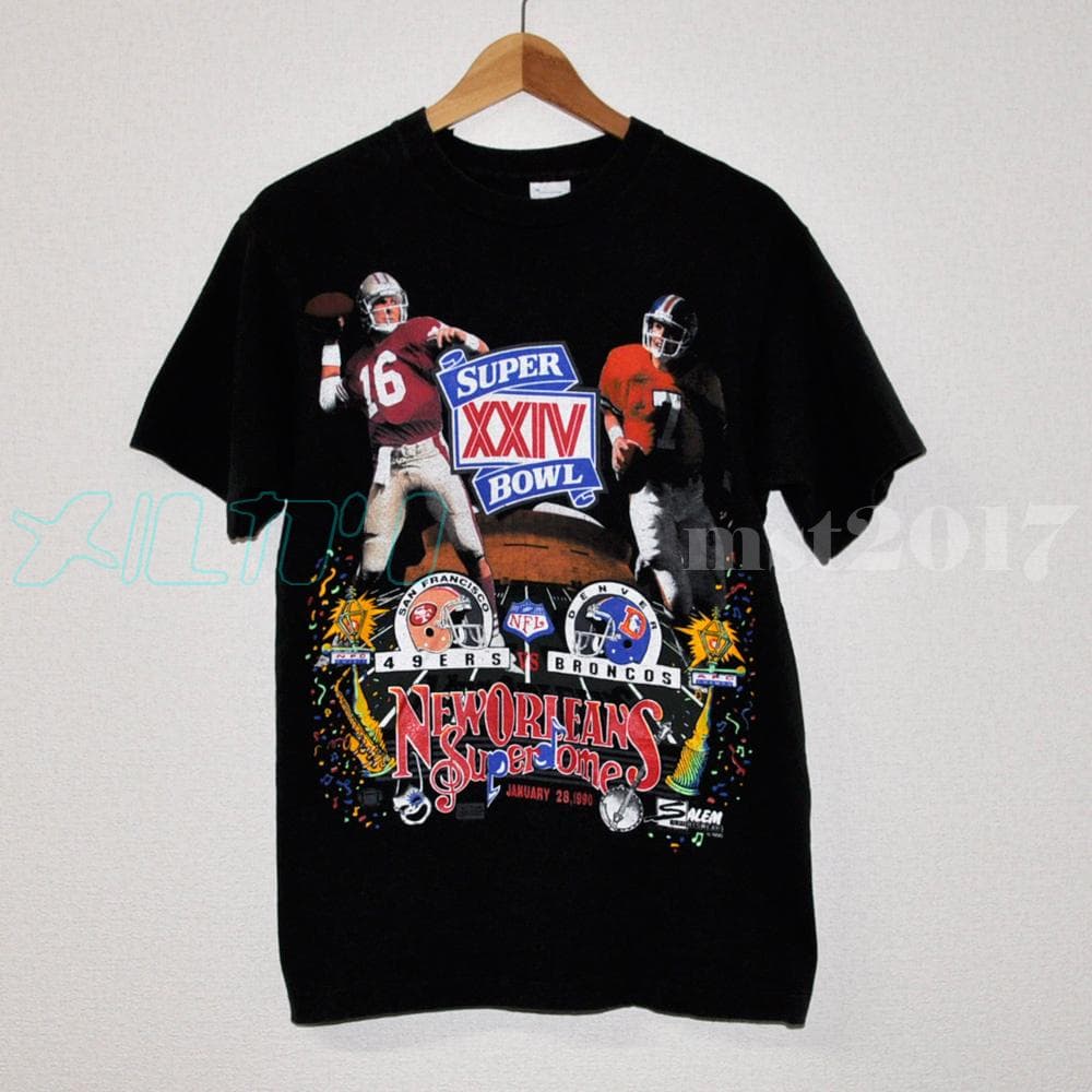 【ヴィンテージ 古着】NFL SALEM スーパーボウル XXIV Tシャツ