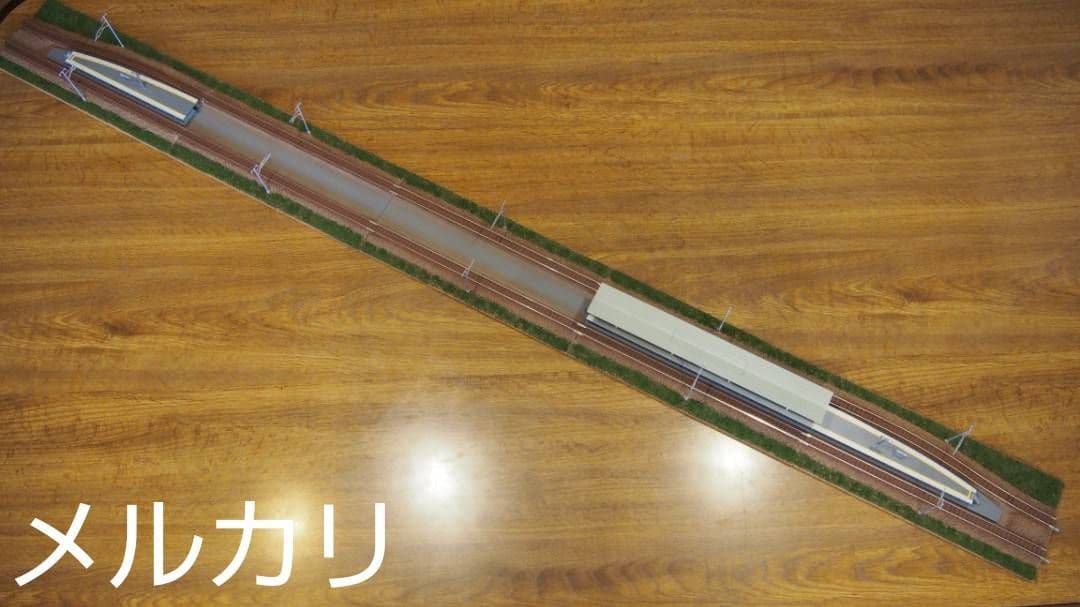 ネコ寿司　TOMIX「駅モジュールセット(島式)」 鉄道模型ジオラマ