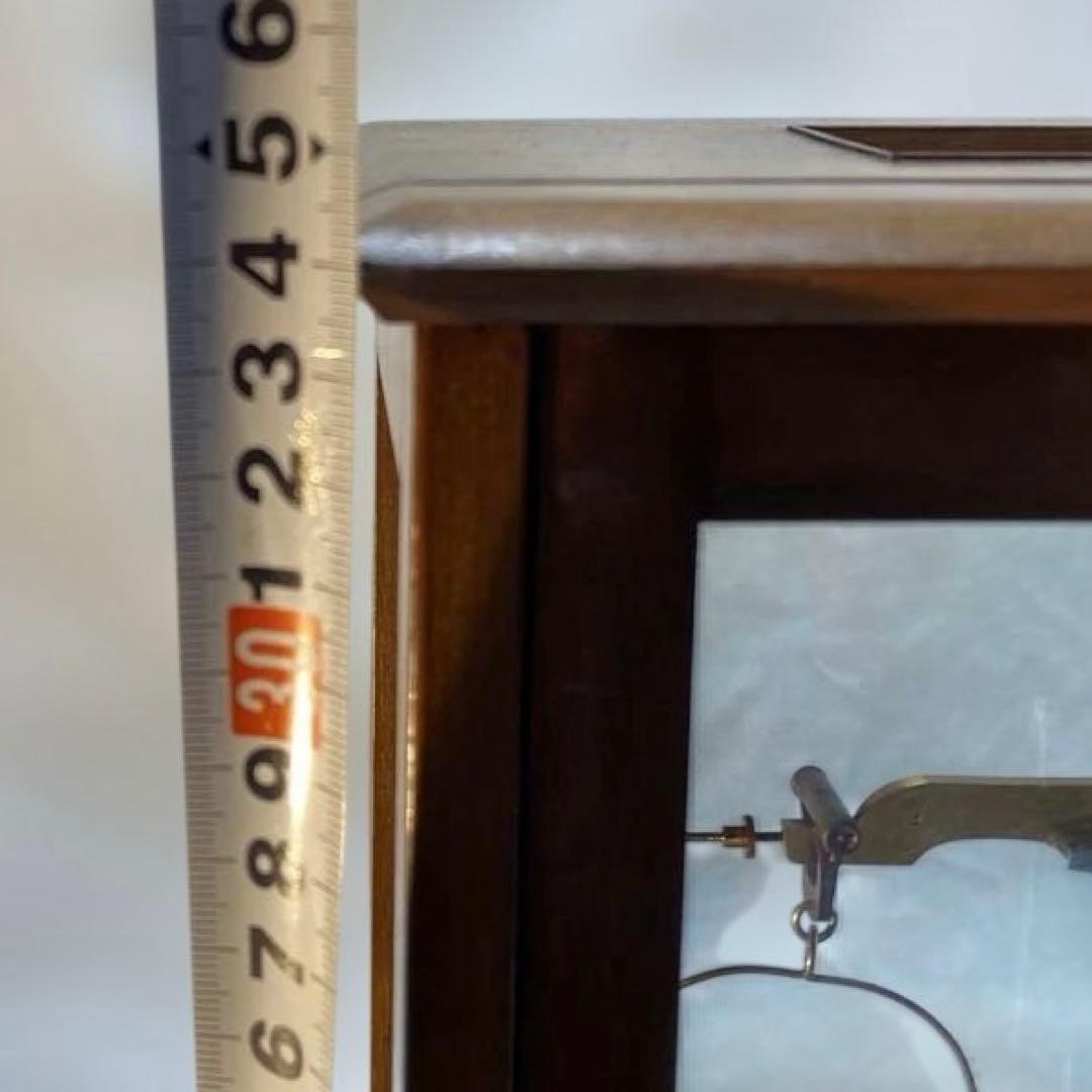 アンティーク 木製天秤 ガラスケース付き 動作可