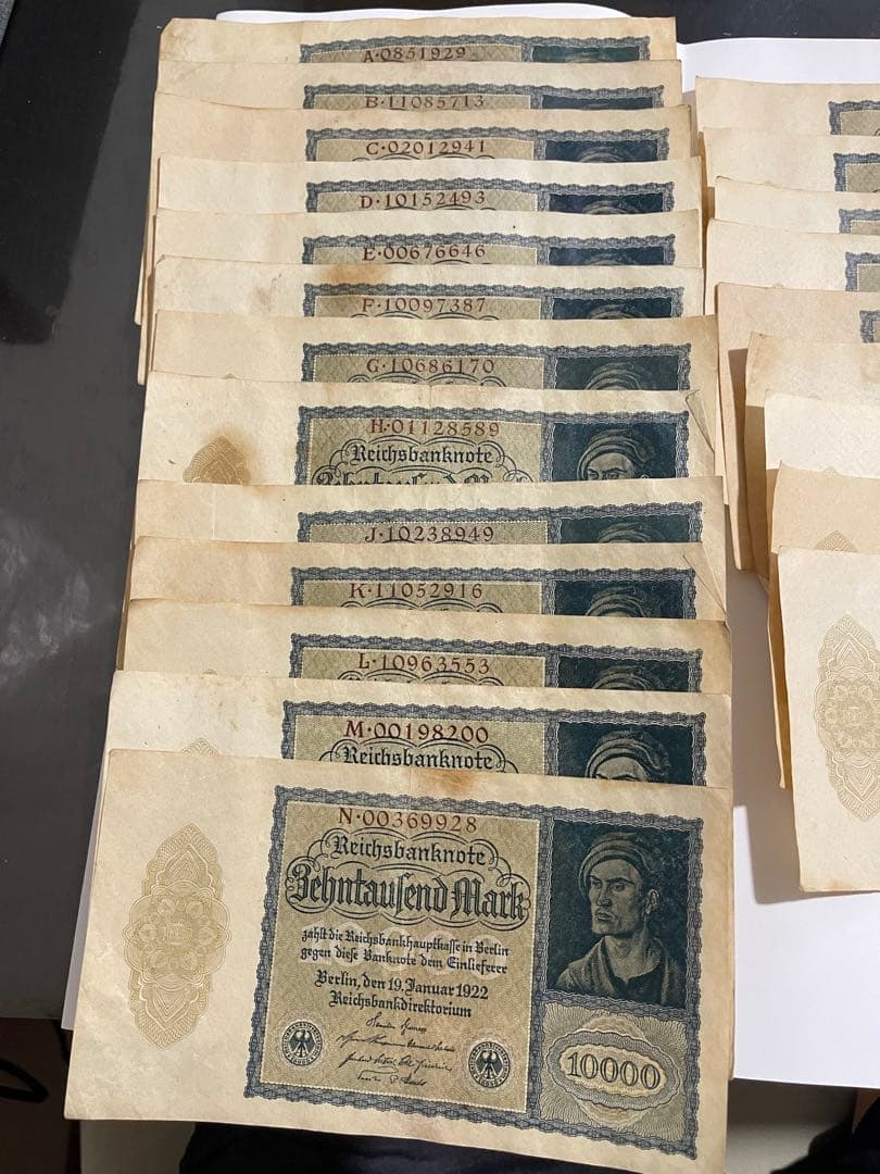 値引き可能　1922年発行 10000マルク 旧貨幣