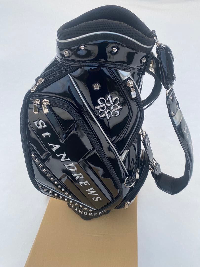 St Andrews 黒 キャディバッグ スコットランド