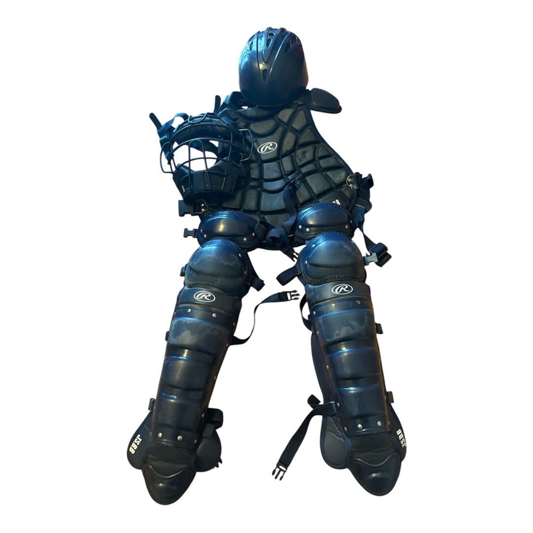 ローリングスキャッチャー防具フルセット ネイビー