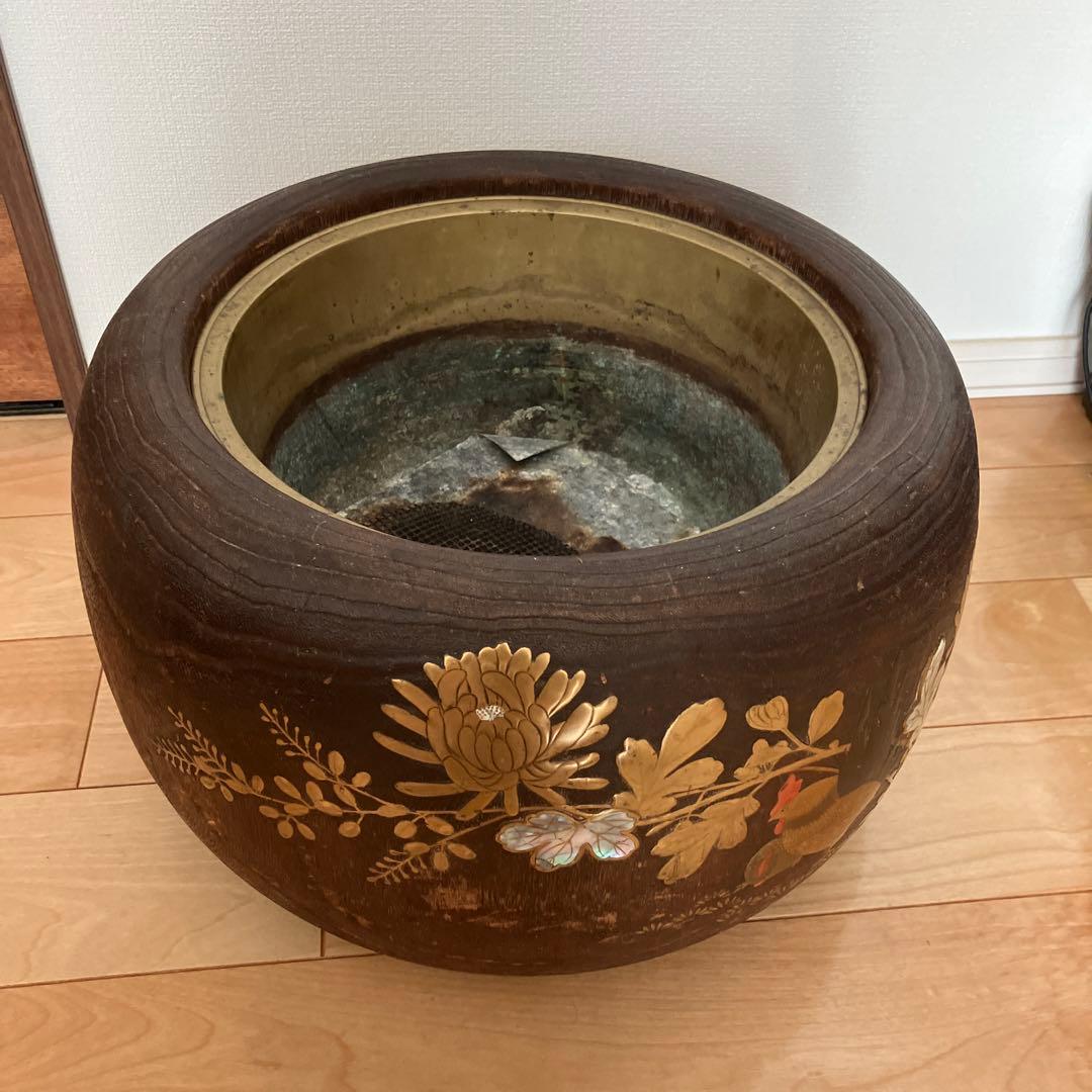 火鉢　アンティーク　茶道