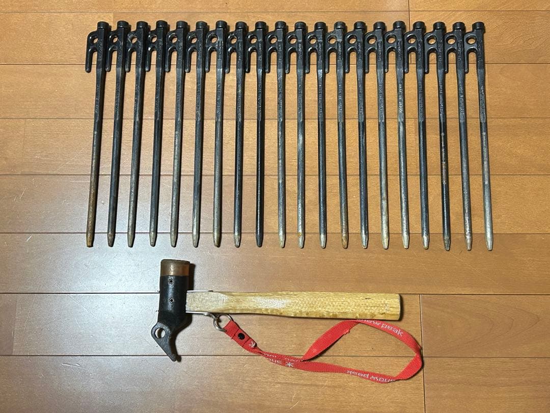スノーピーク ソリッドステーク30×20本＋ペグハンマーセット