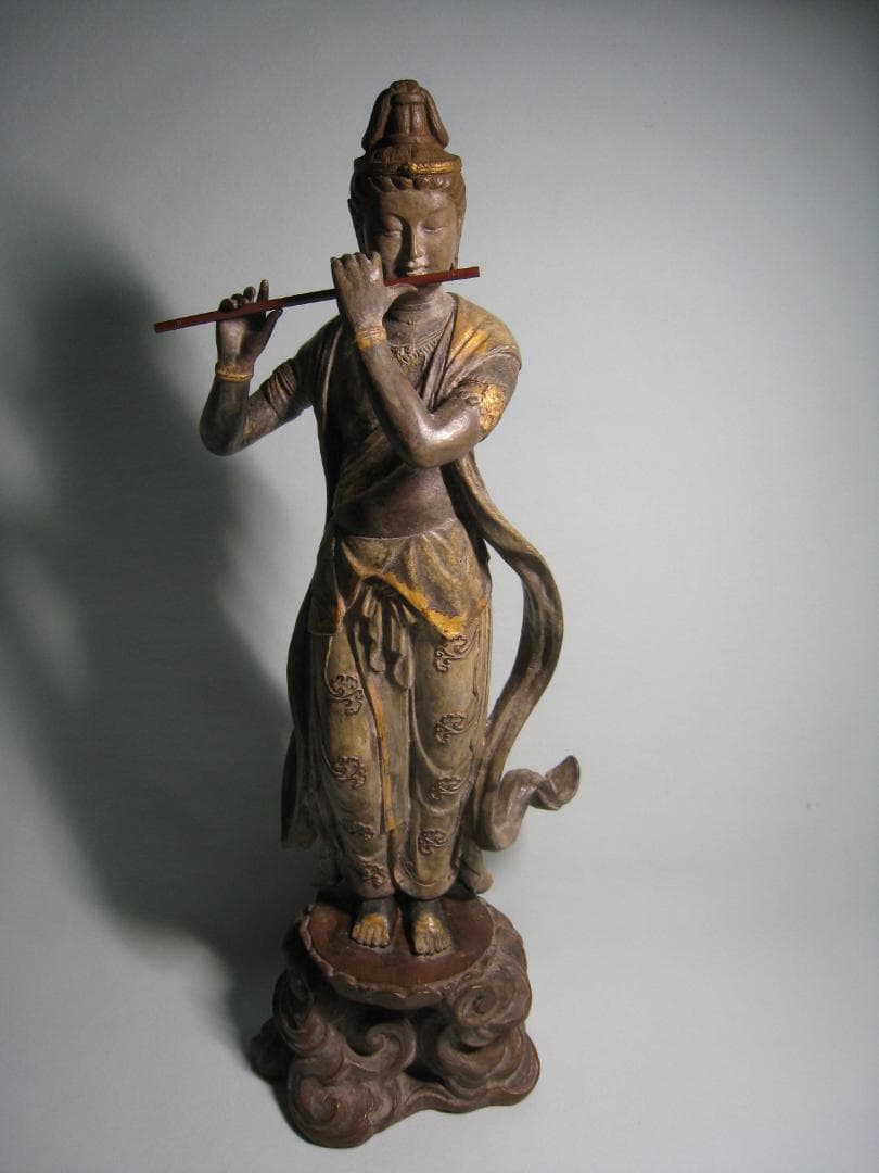音声菩薩像 　喜多敏勝 ブロンズ製　　天上の音色