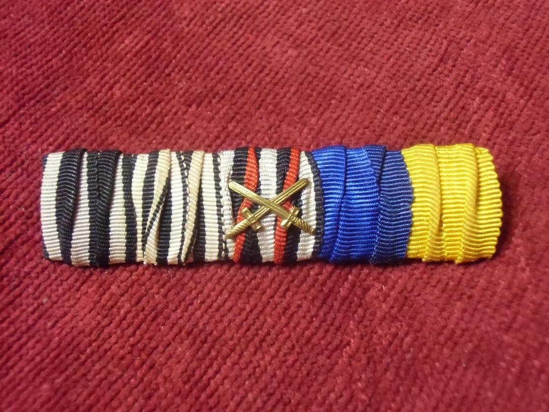 ⊞ドイツ軍の勲章/徽章＊旧型＊官給品＊拡張型５連略綬（実物）