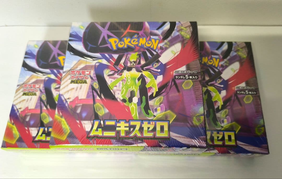 ポケモンカードゲーム ムニキスゼロ 3ＢＯＸシュリンク付き