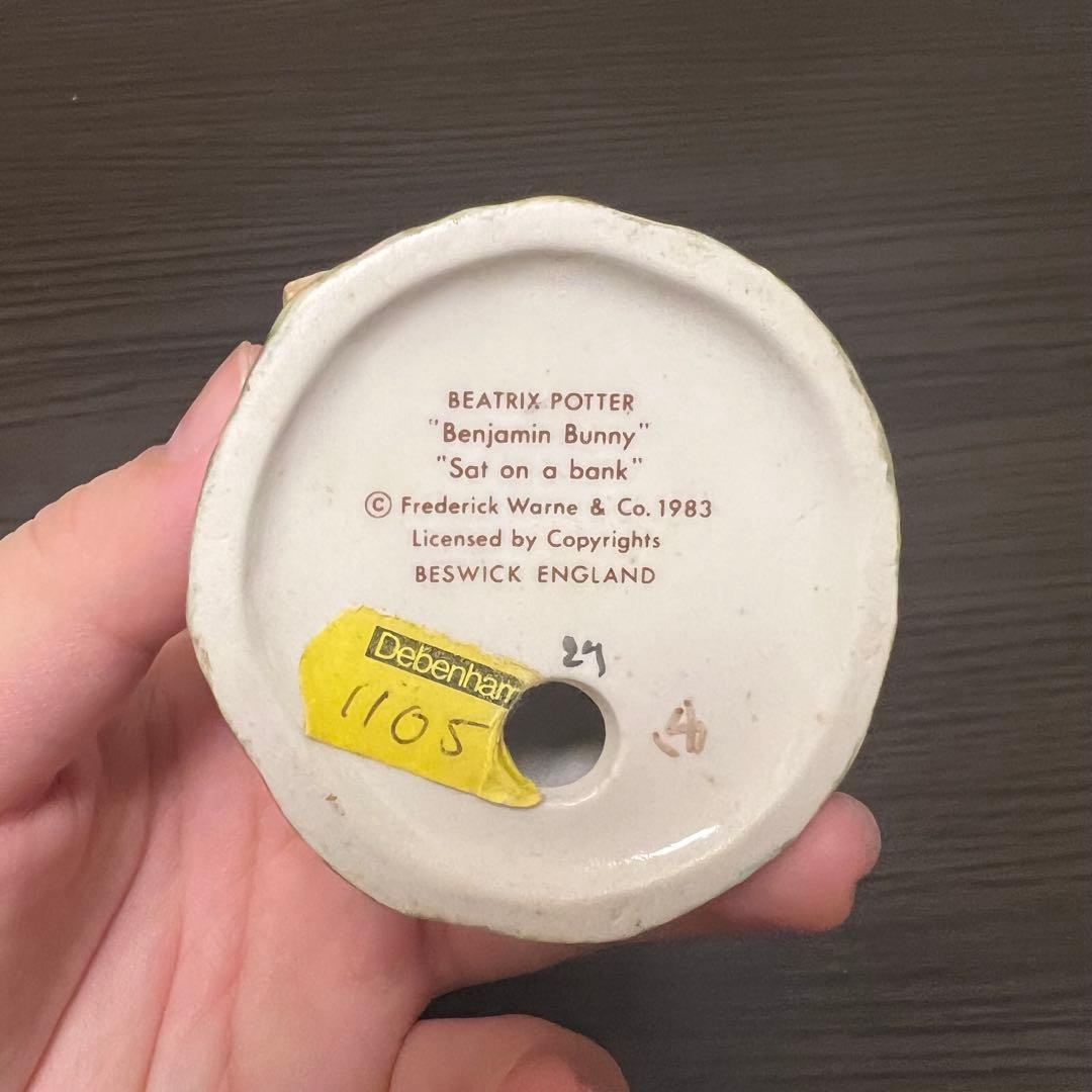 【英国製】ベスウィック ピーターラビット フィギュリン 6体セット 陶器 置物