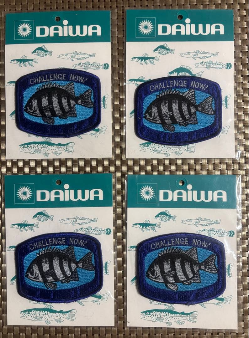【Daiwa 石鯛　ワッペン　4枚セット】★新品未使用★