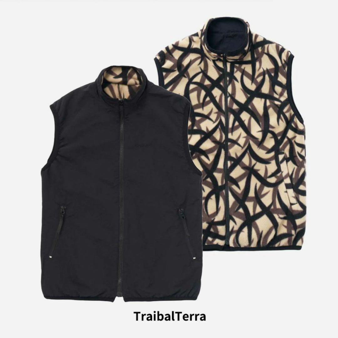 グラミチ リバーシブル ナイロンベスト M 黒 TribalTerra