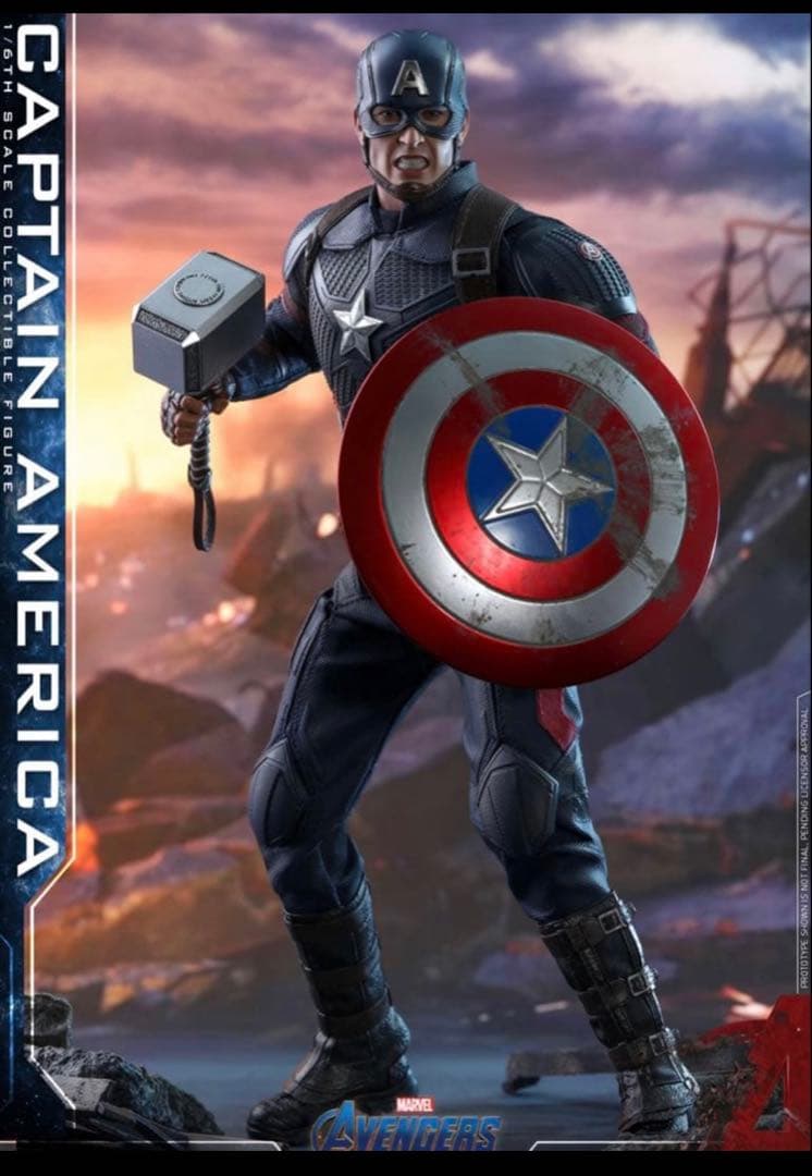 【付属品完備】ホットトイズ キャプテン・アメリカ アベンジャーズ/エンドゲーム