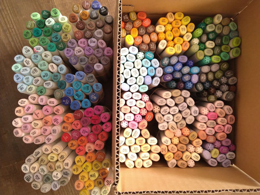 コピック 222本+アルコールマーカー166本計388本