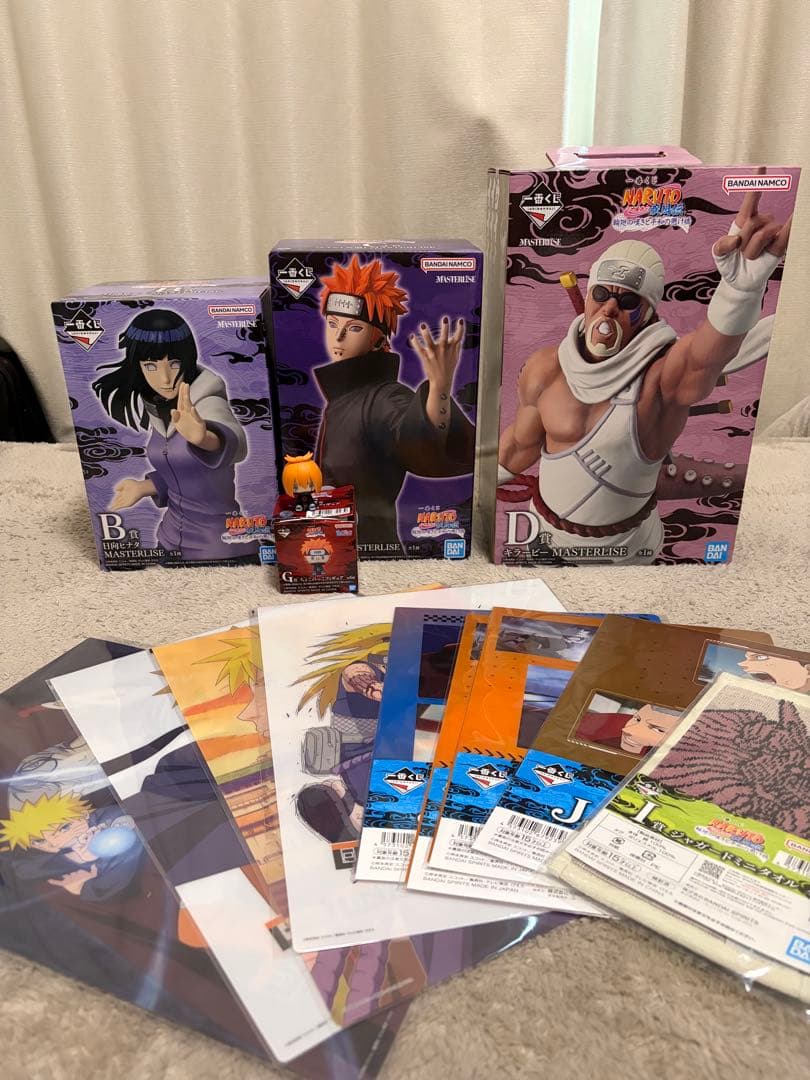 NARUTOナルト一番くじ B賞、C賞、D賞、G賞、I賞、J賞×4個、K賞×4個