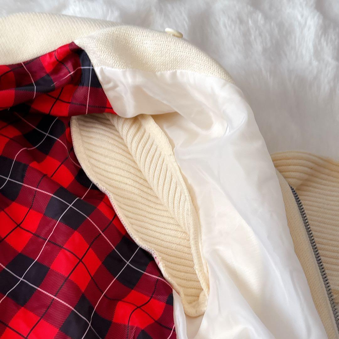 PUMA プーマ ゴルフ ニット ジップ ジャケット ライダース チェック L