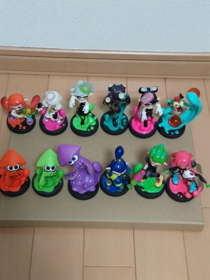 【送料無料・美品】任天堂 アミーボ amiibo 「スプラトゥーン」１２個
