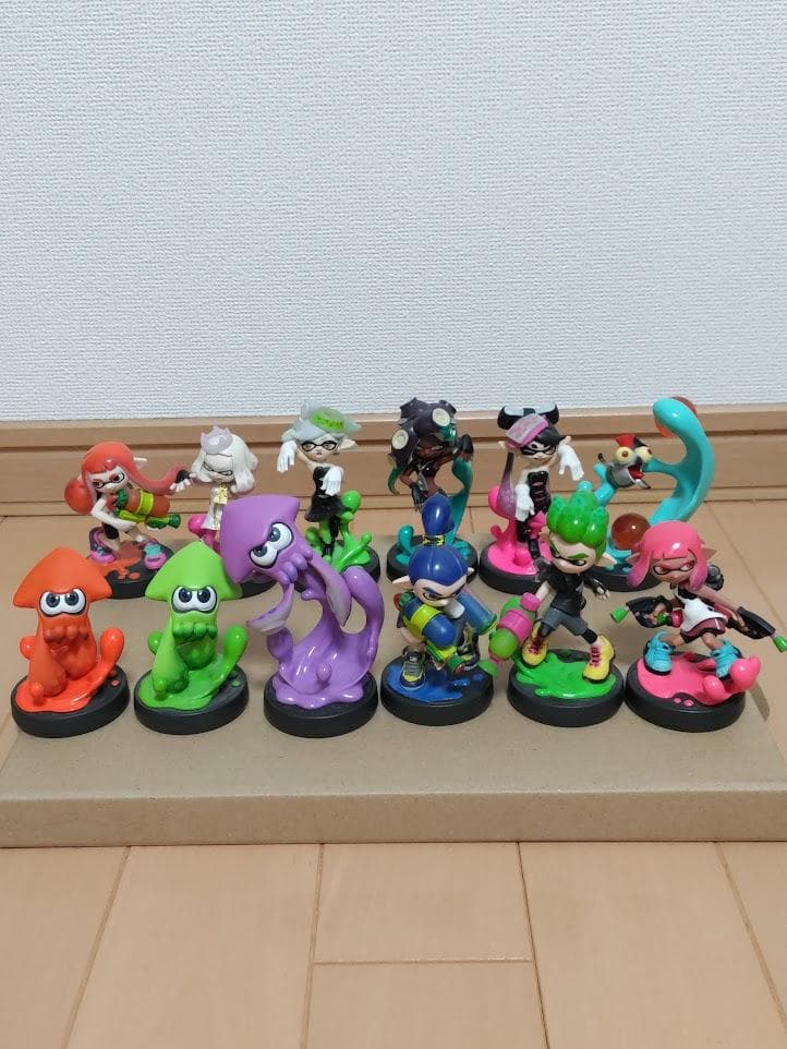 【送料無料・美品】任天堂 アミーボ amiibo 「スプラトゥーン」１２個