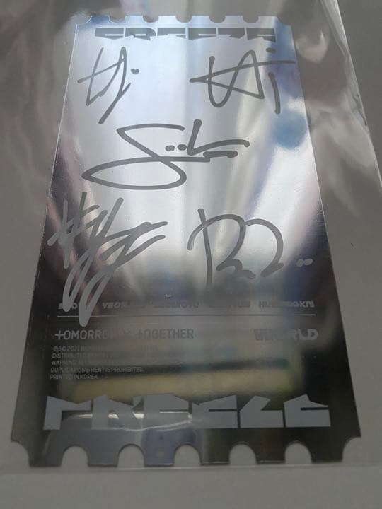 TXT TOMORROW ×TOGETHER 直筆サイン