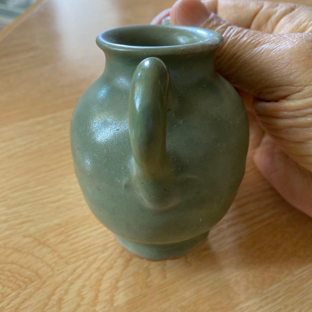 龍泉窯　青磁　水注　明代　完品