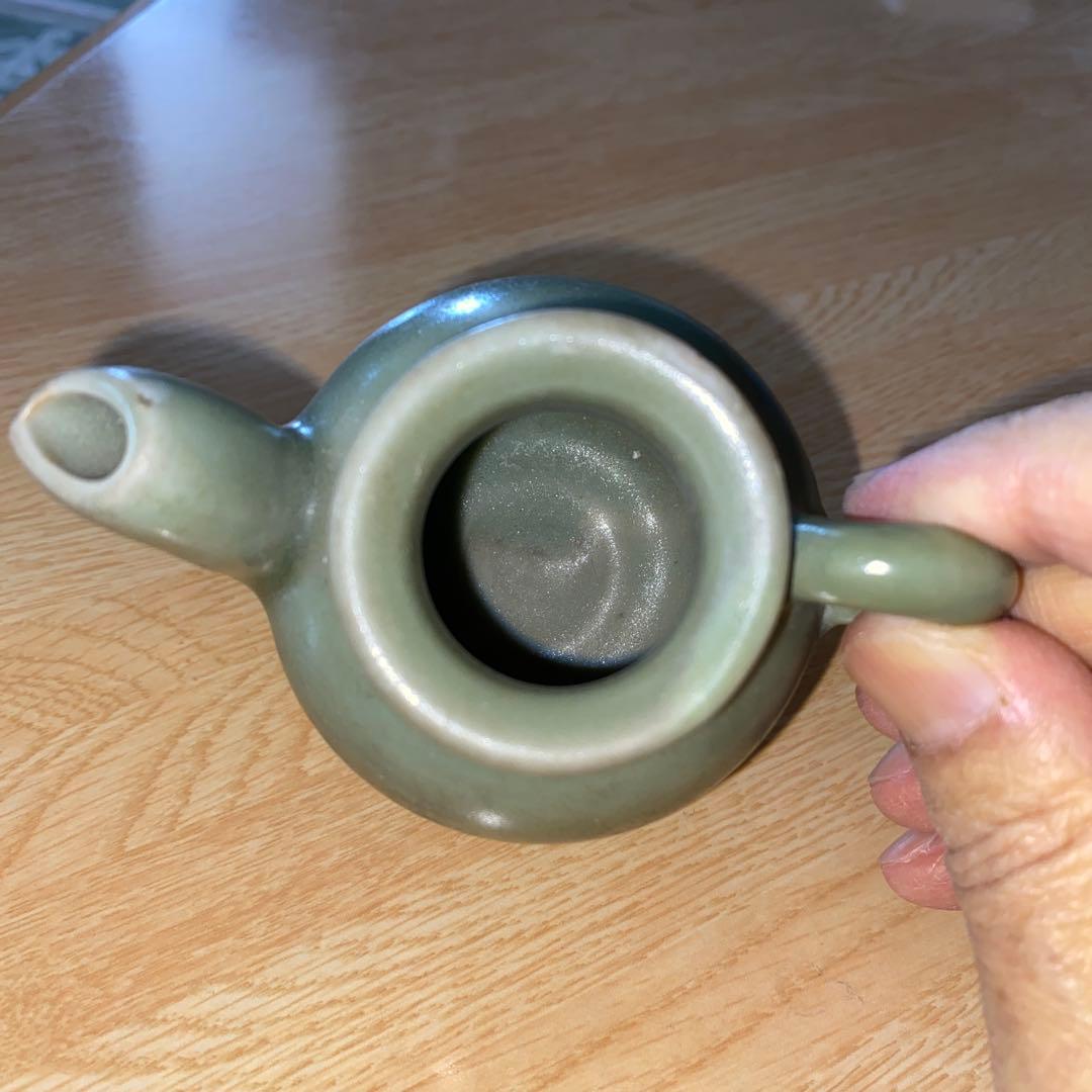 龍泉窯　青磁　水注　明代　完品