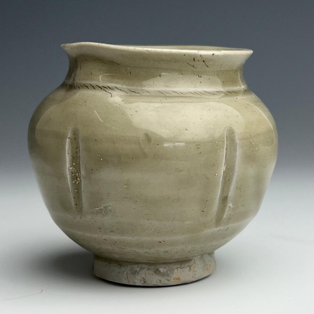 影青 青白釉小壺 小罐 中国古玩 中国美術 唐物 擺件 旧家蔵出