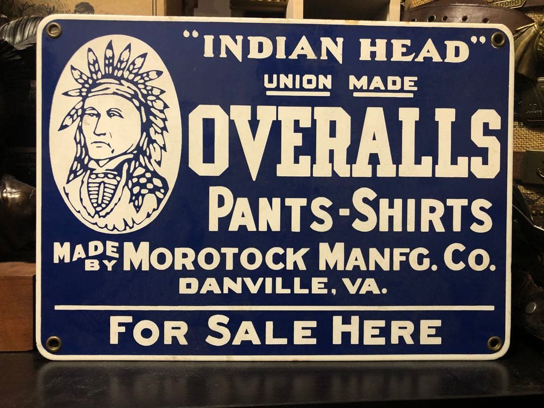 Indian Head 看板 RRLビンテージ vintage 20s 30s