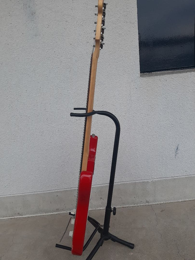 最終値下げ世界に1本ＡＩＹストラトタイプギターSSS赤完全調整済ノイズレス