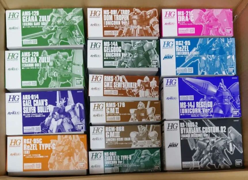 【１４品セット】HG ガンダム ユニコーン 【プレバン限定】まとめ売り