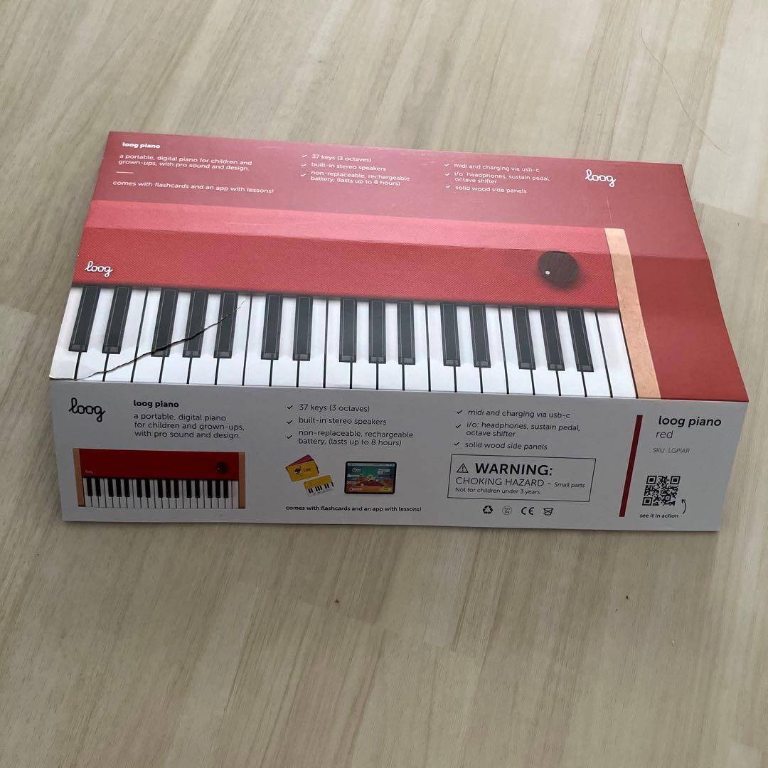 Loog ピアノ LGPIAR 赤 32鍵