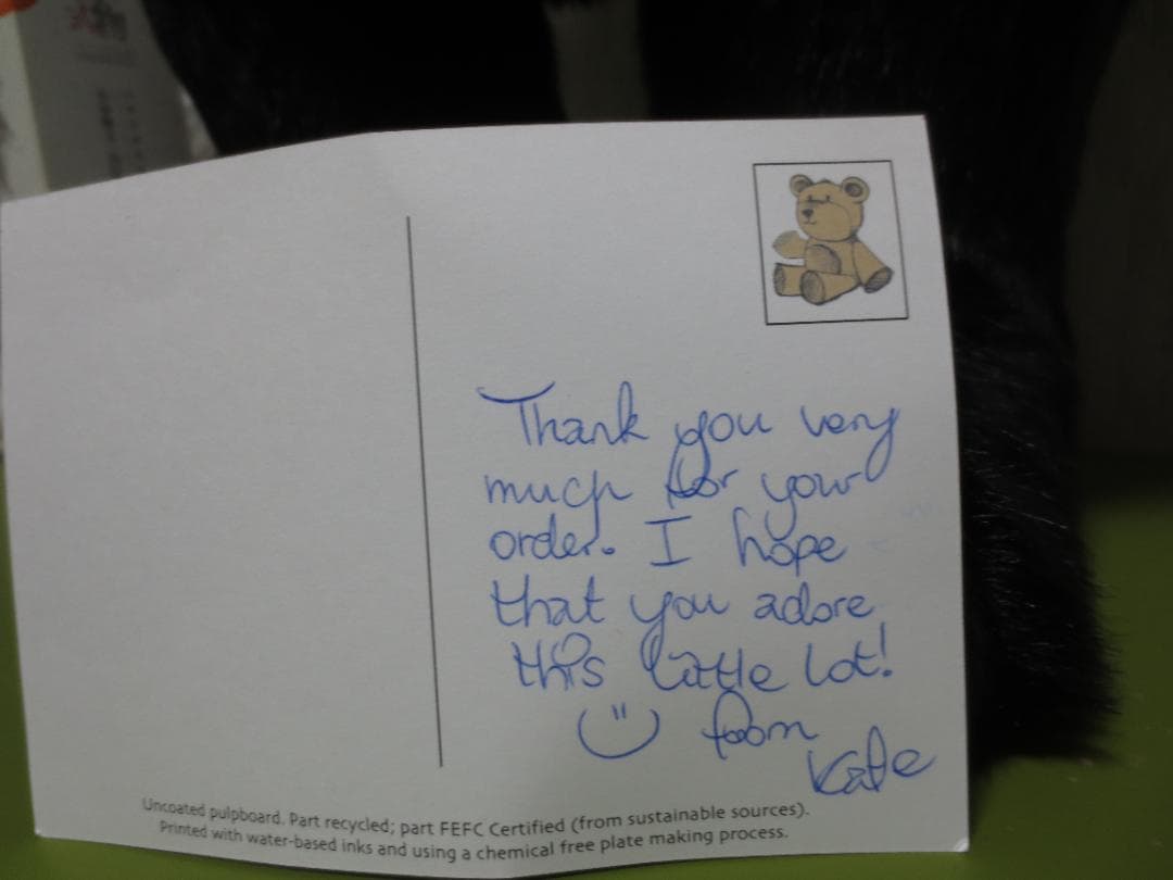 超大型！世界1000体限定！チャーリーベアーズ　黒豹のShadow　77㎝！