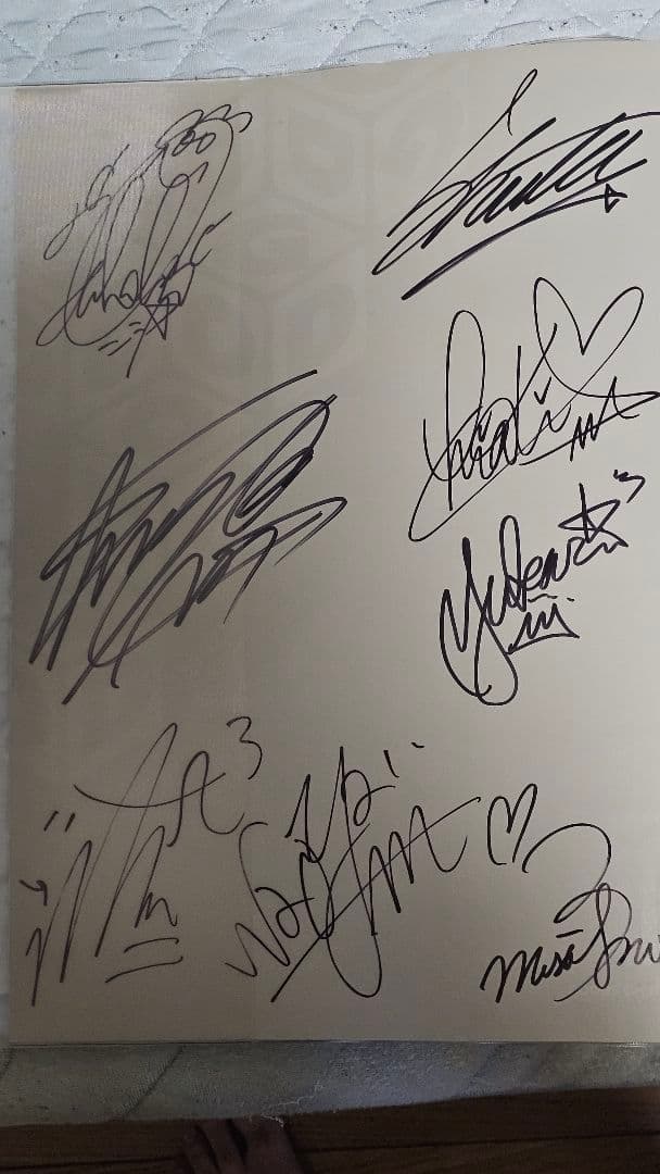 AAA1周年ライブ 8人直筆サイン入りプログラム