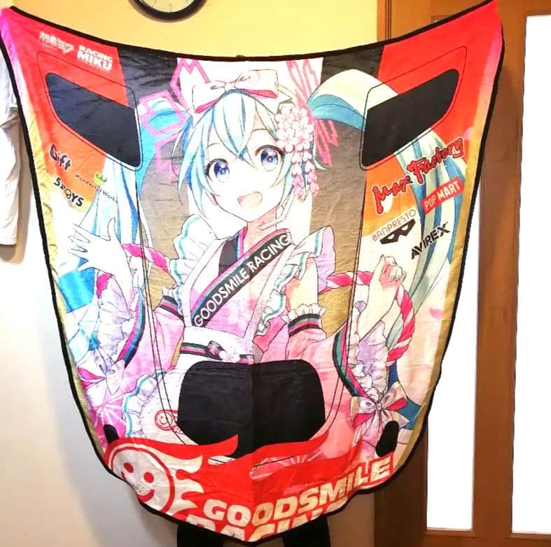 希少　レーシングミク 2021Ver. ほぼ1/1ボンネットブランケット初音ミク