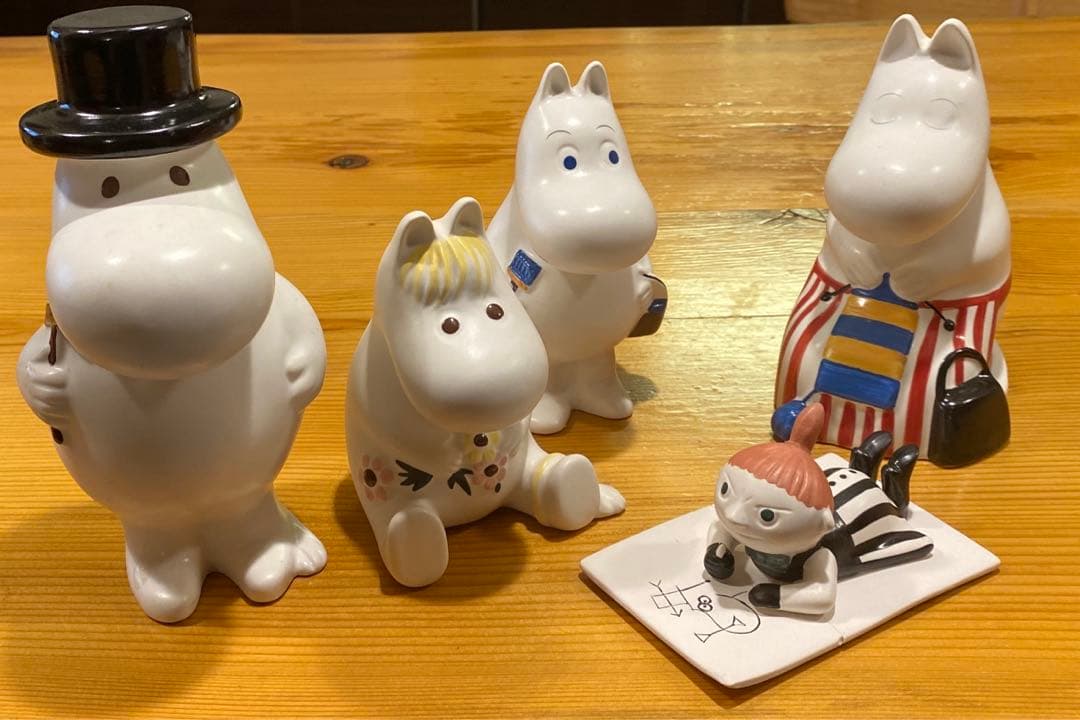 【レア】廃盤品　アラビア　ARABIA ムーミン　フィギュア　4体セット+ミイ