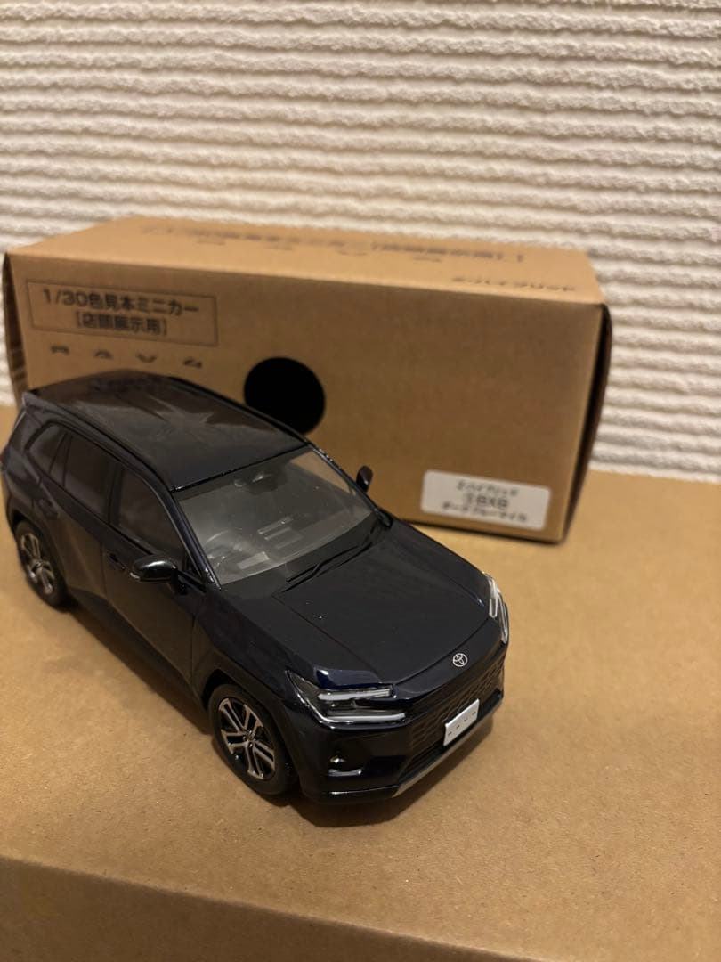 トヨタ 新型RAV4 ミニカー カラーサンプル ダークブルーマイカ【非売品】