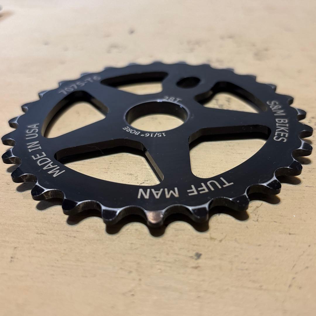 S&M Tuff man Sprocket 28t BMX スプロケット 黒