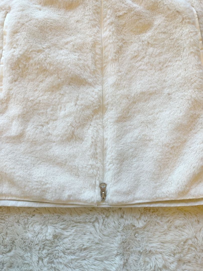 JUN&ROPE ボアワンピース ホワイト