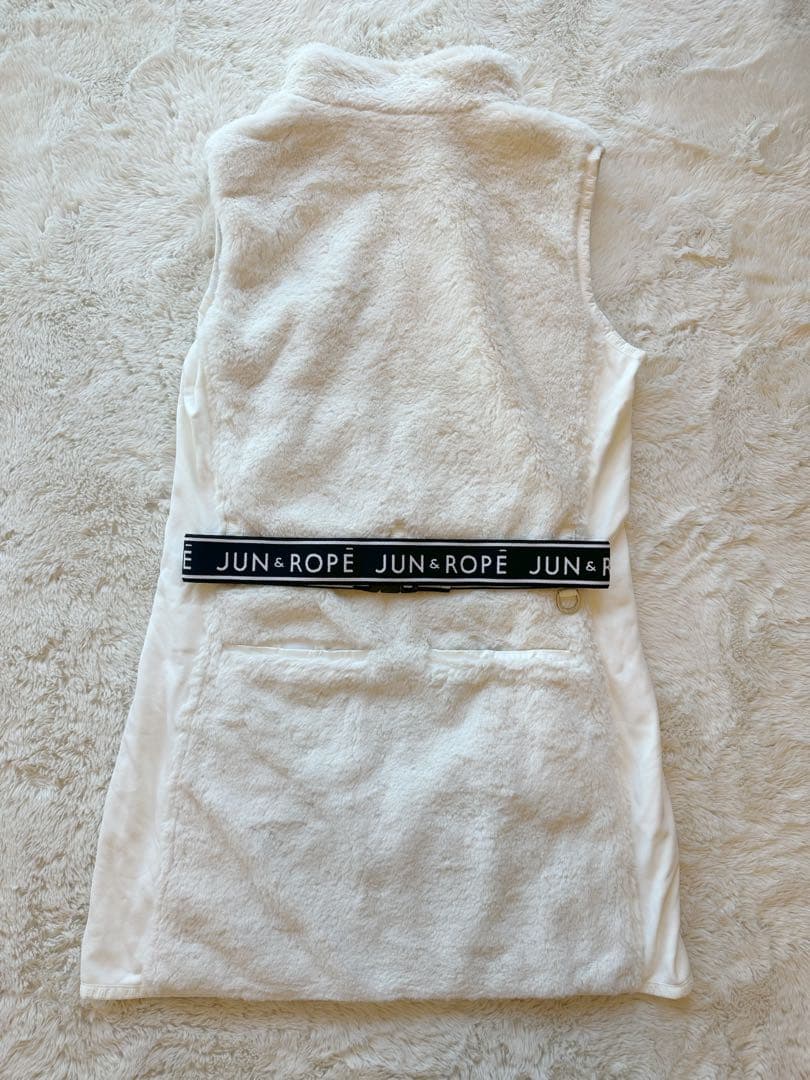 JUN&ROPE ボアワンピース ホワイト