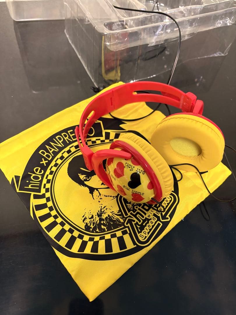 hide一番くじオンラインA賞　イエローハートヘッドホン