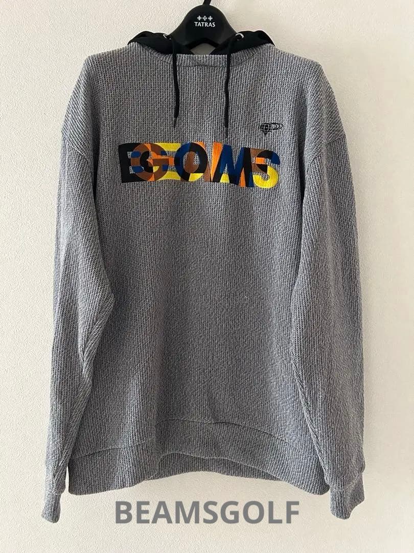 ビームスゴルフ　BEAMSGOLF ニット風 レイヤード パーカー　美品　訳あり