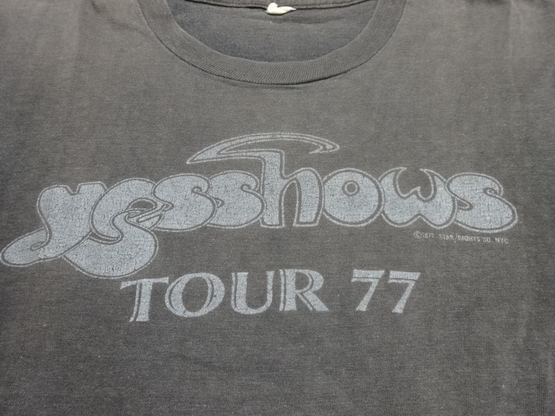 スペシャル　激レア　鬼フェード　１９７７年　YES　ツアーT　イエス