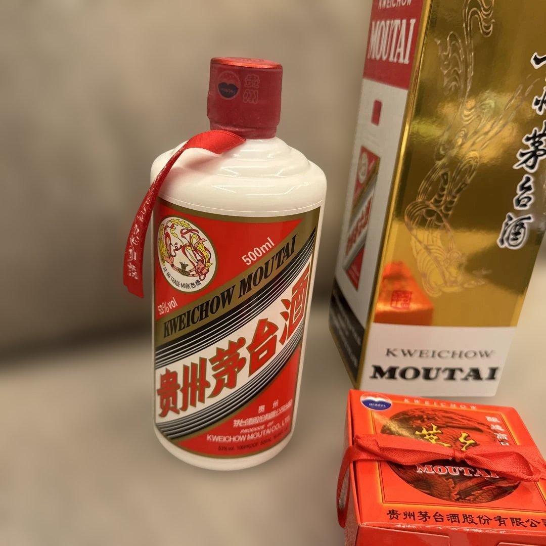白酒　未開栓 貴州茅台酒 マオタイ酒 天女ラベル 2021中国酒 冊子/グラス付