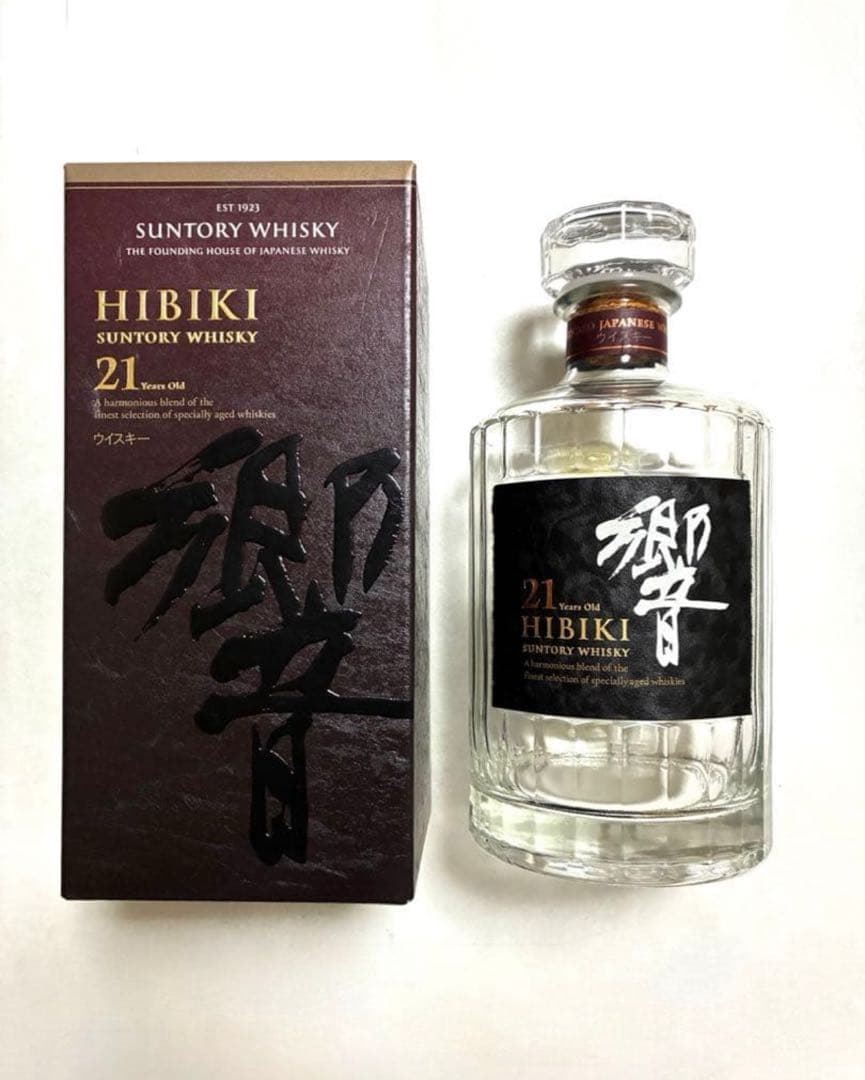 Hibiki 21年 ブレンデッドウイスキー 700ml 空瓶・空箱
