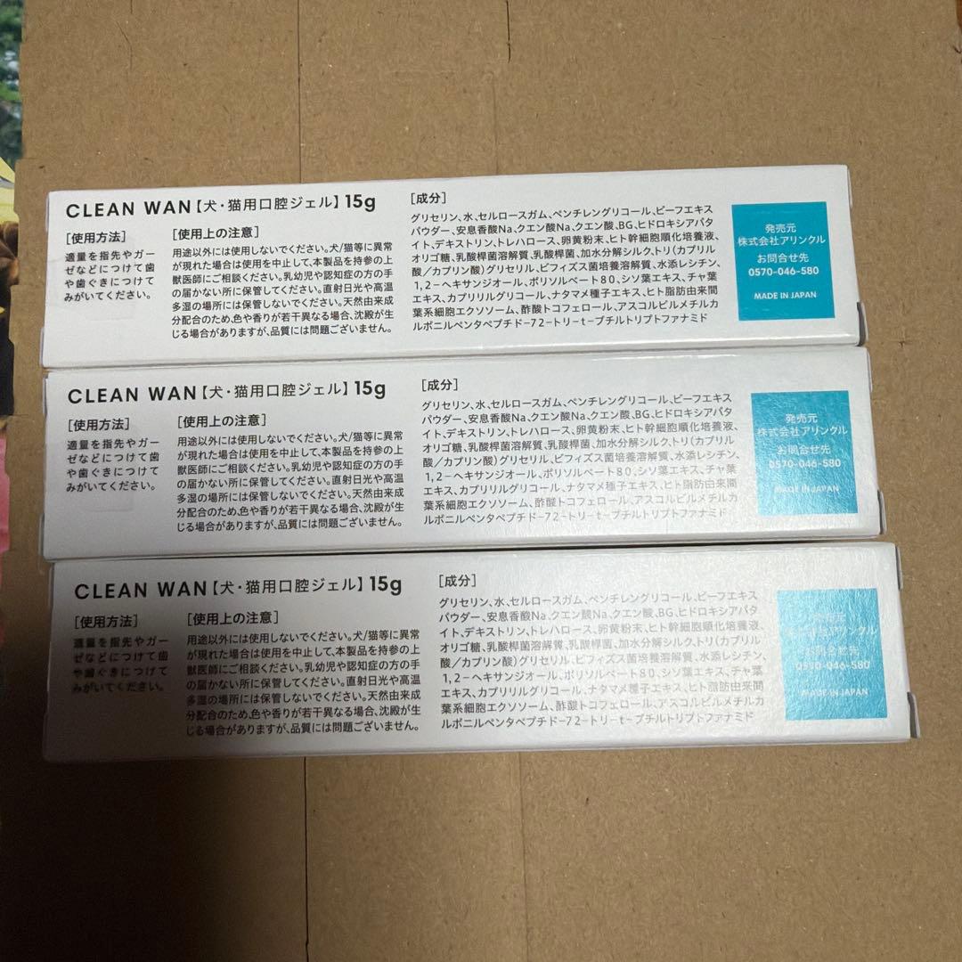 CLEAN WAN 3本　歯ブラシ1本