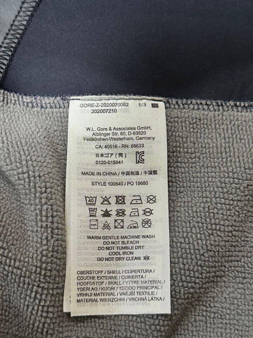 GOREウェア　メンズ　冬用サイクルジャケット　ネイビー　サイズL