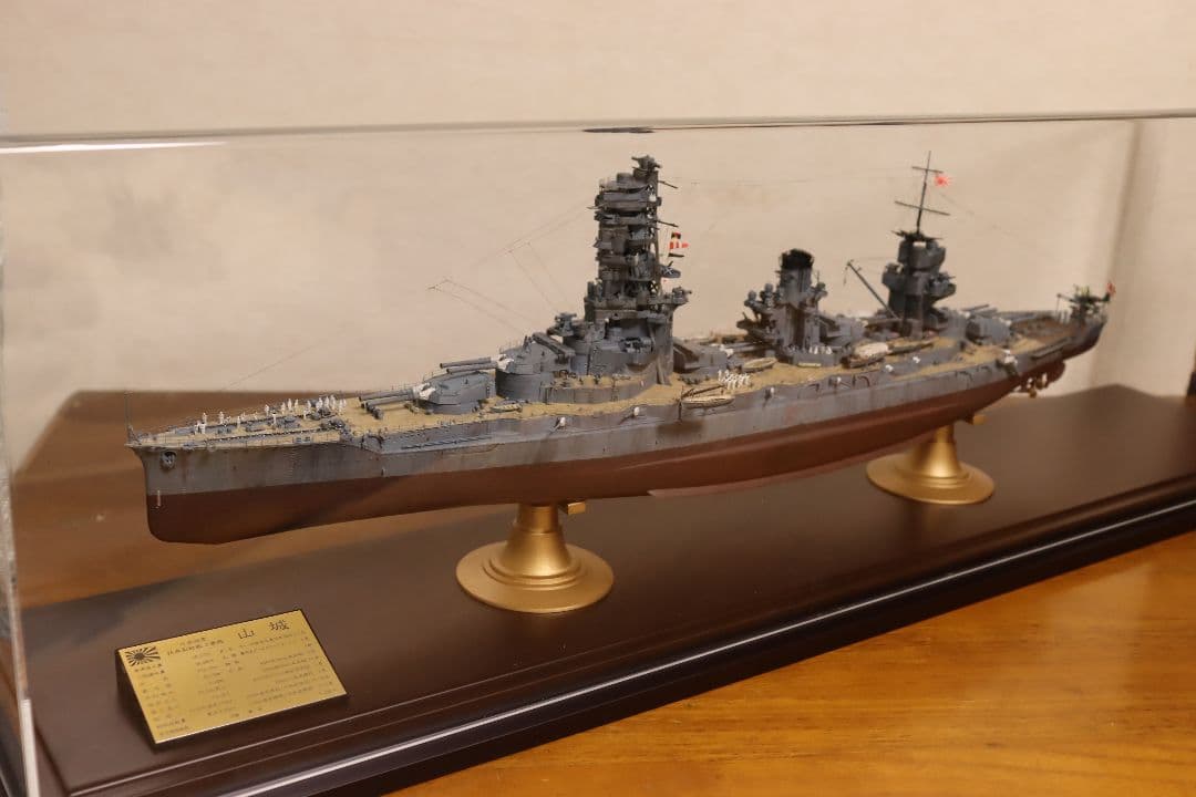 【艦船模型】1/350 戦艦 『 山城 』 完成品 【ジオラマ風】