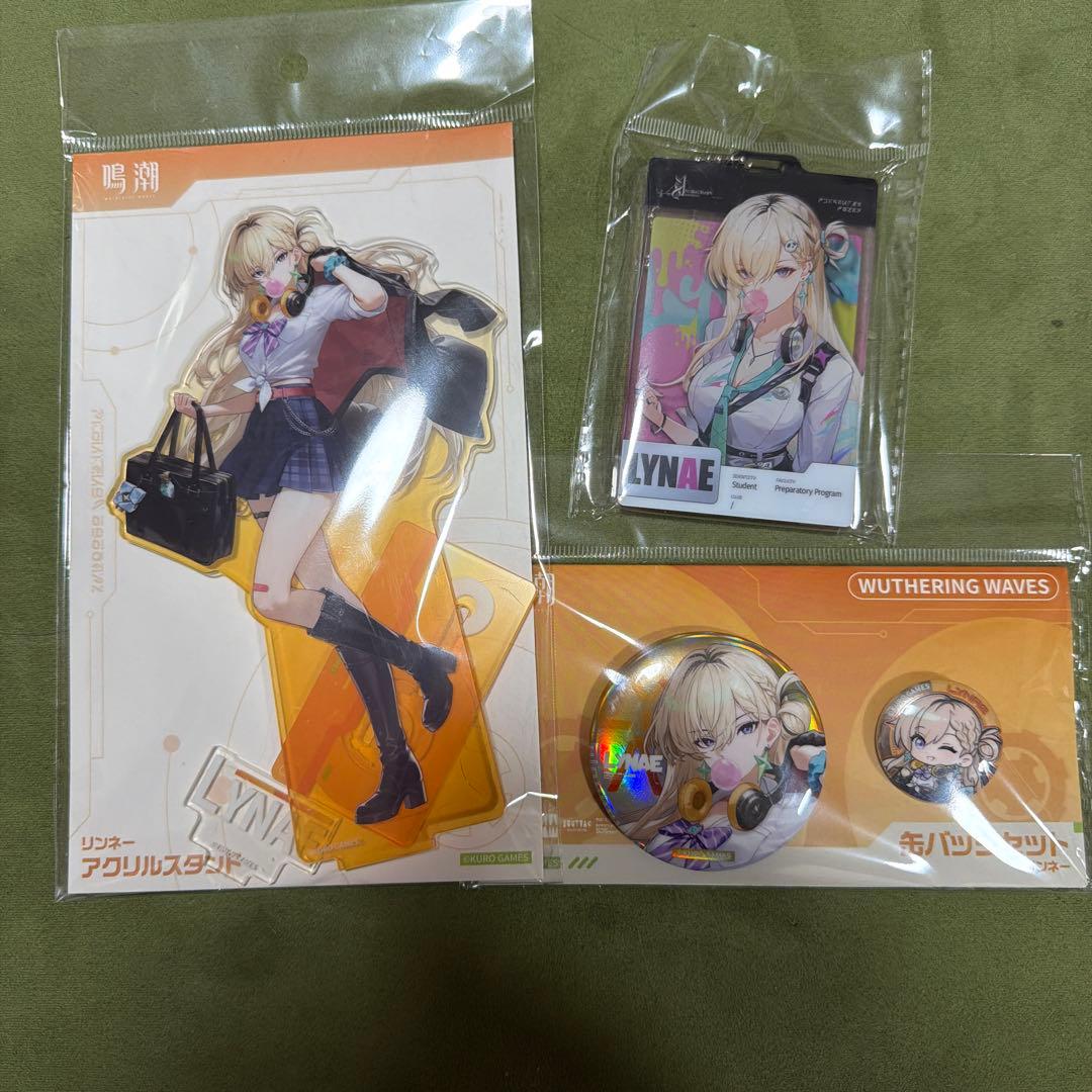 鳴潮 c107 特典 学園IDカード アクリルスタンド　缶バッジ　リンネー