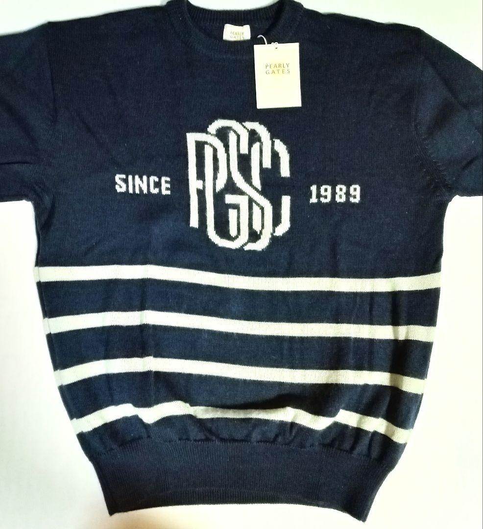 新品　パーリーゲイツ　セーター　日本製毛100%　めっちゃカッコイイロゴセーター